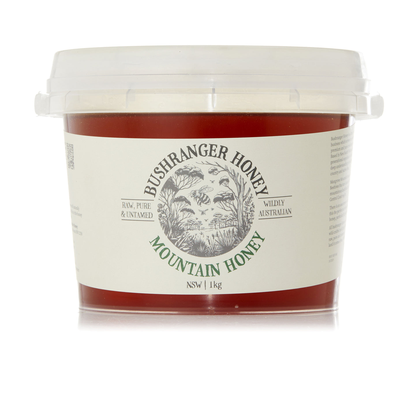 Bushranger Mountain Honey 1kg Plastic Tub