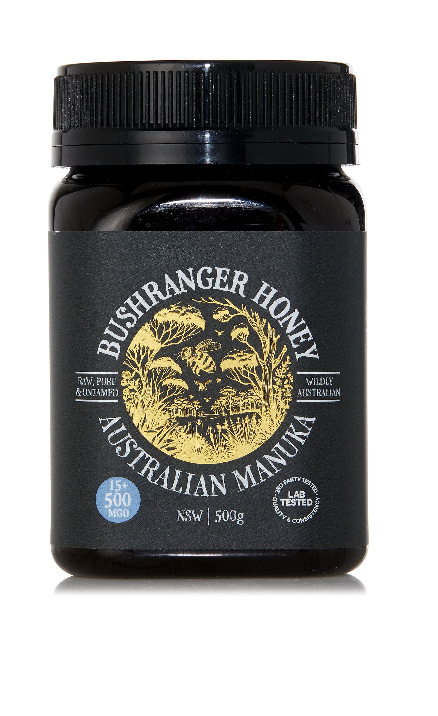 Bushranger Honey 15+ Manuka Honey 500 MGO 500G