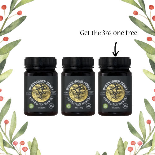BUY 2 GET 1 FREE - Bushranger Honey 10+ Manuka Honey  250 MGO