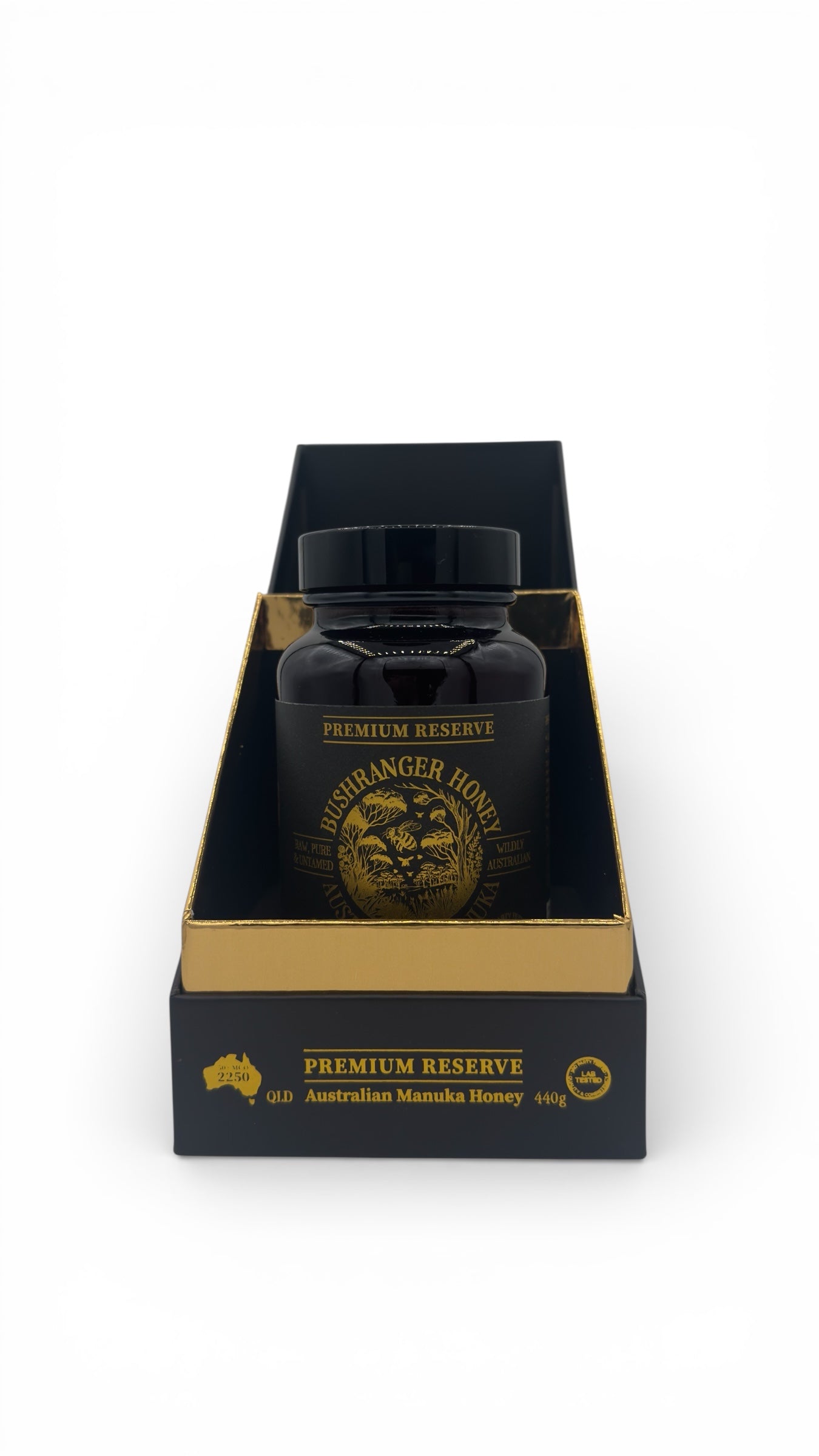 Bushranger Honey Limited Edition 50+ 2250MGO 440g Manuka Premium Gift Box